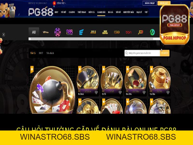 Đánh Bài Online PG88 - Trải Nghiệm Đỉnh Cao, Thắng Lớn - WINASTRO68.SBS